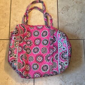 Vera Bradley Pink and Blue Patterned Tote